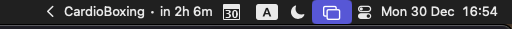 External monitor indicator in toolbar for macOS Sequoia